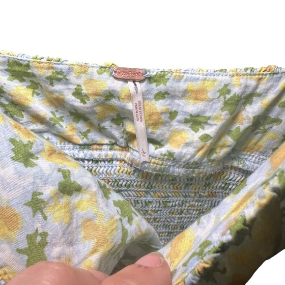 Free people lavender daze green and yellow combo dress Lemons NEW Large - Picture 8 of 9